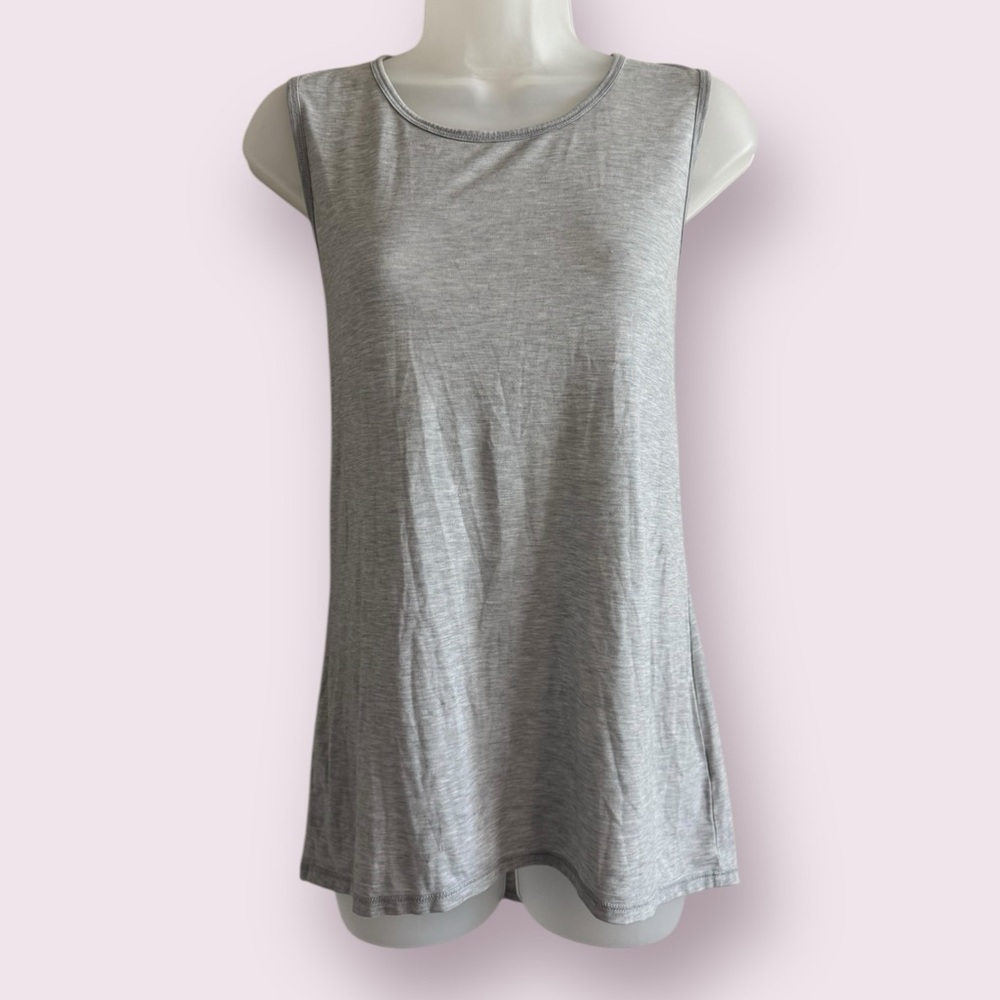 Athleta Gray Sleeveless Tank Top Lightweight Activewear XS